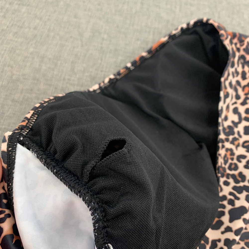 Brand New! Tempt Me Leopard Tankini One Shoulder XL Removable Pads - Picture 11 of 14